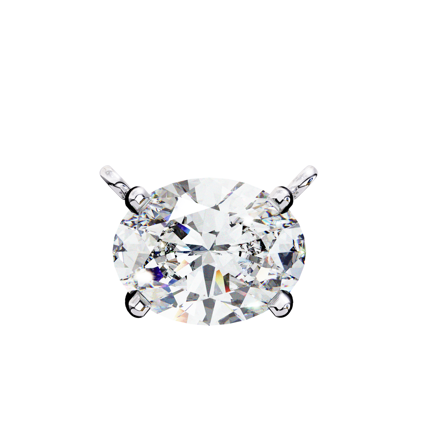 elowen oval lab-grown diamond necklace