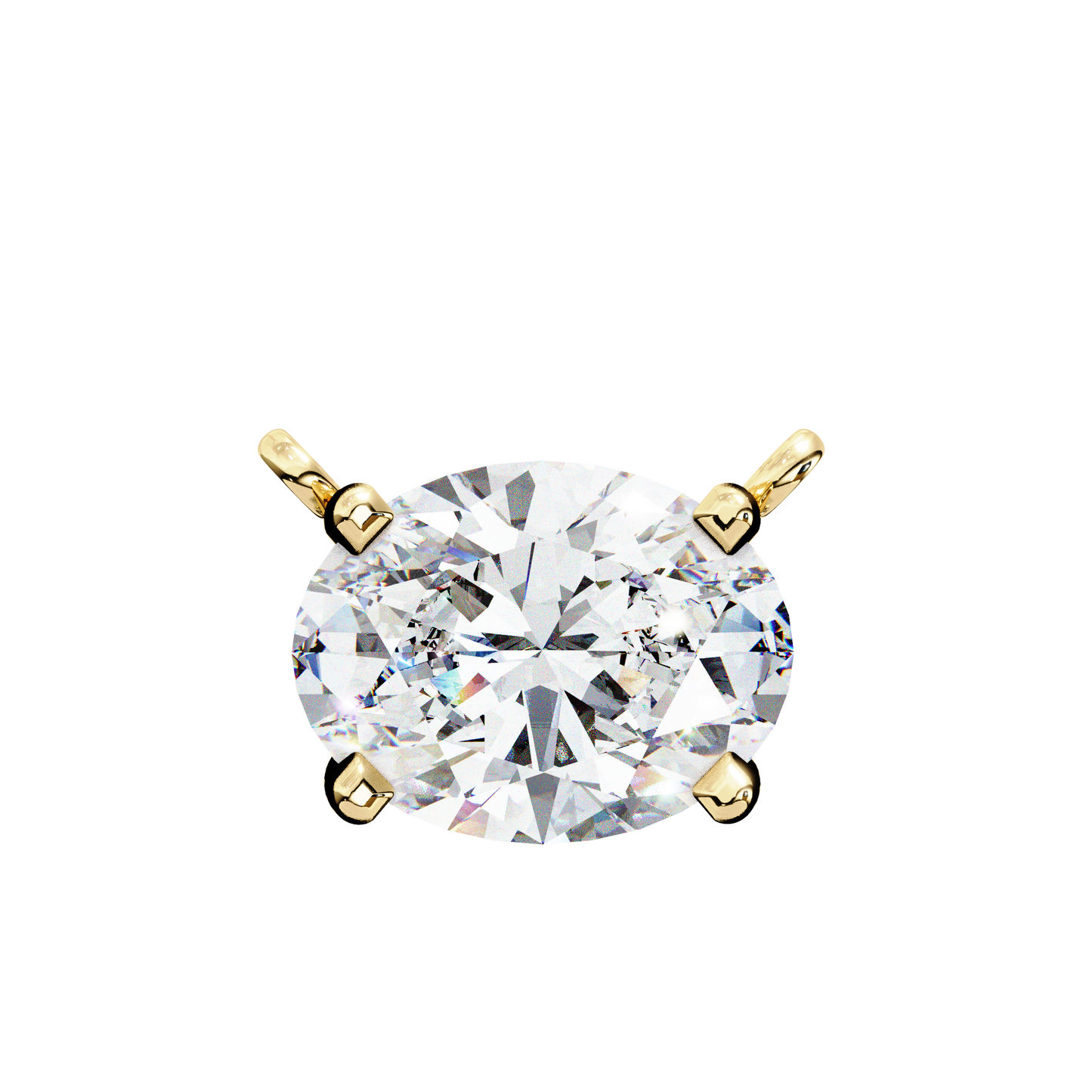 elowen oval lab-grown diamond necklace