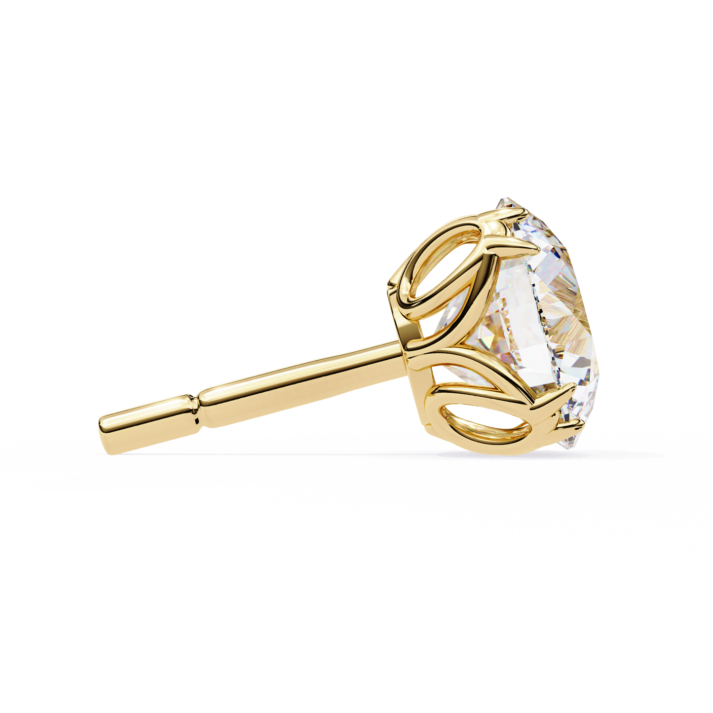 solstice six prong lab grown diamond studs