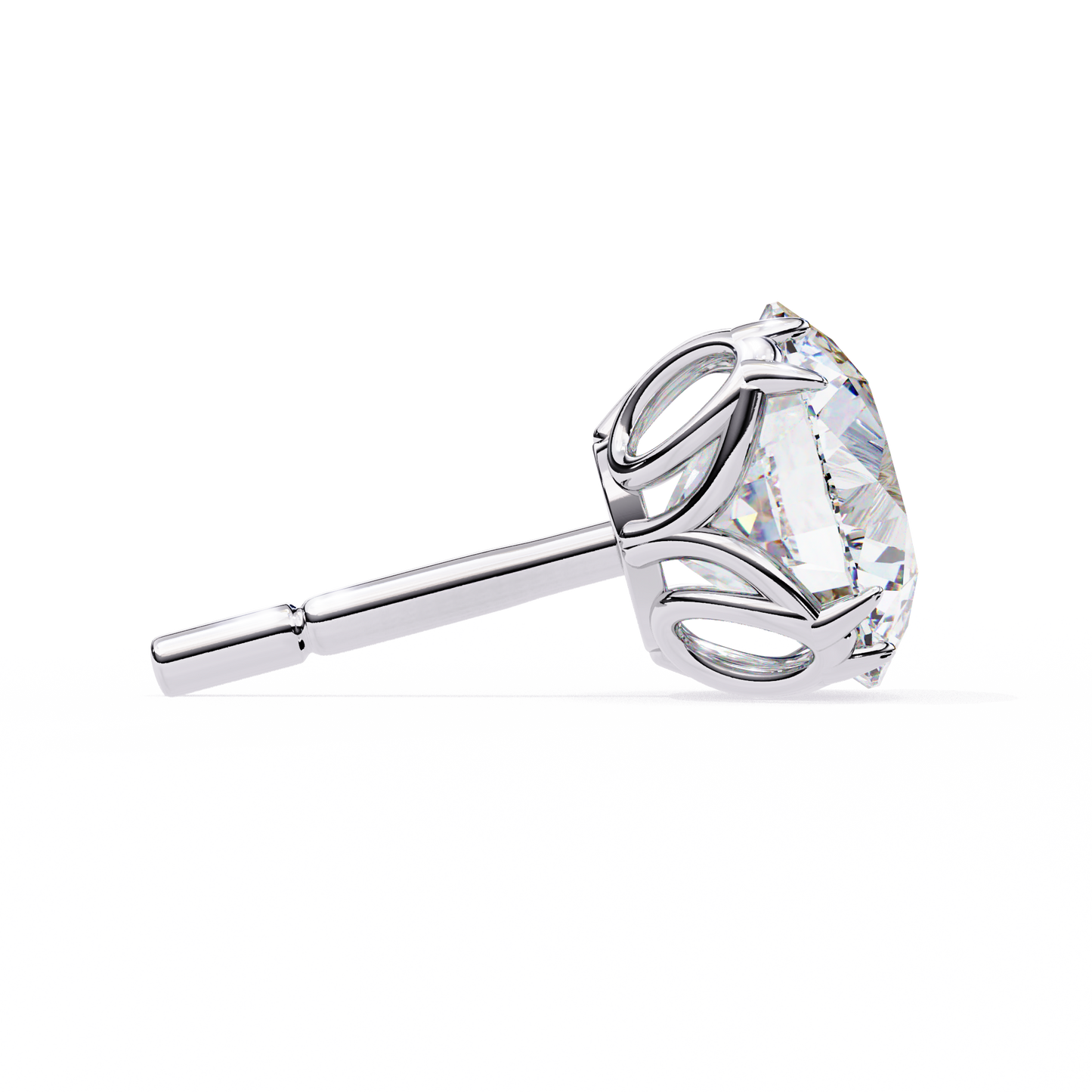 solstice six prong lab grown diamond studs
