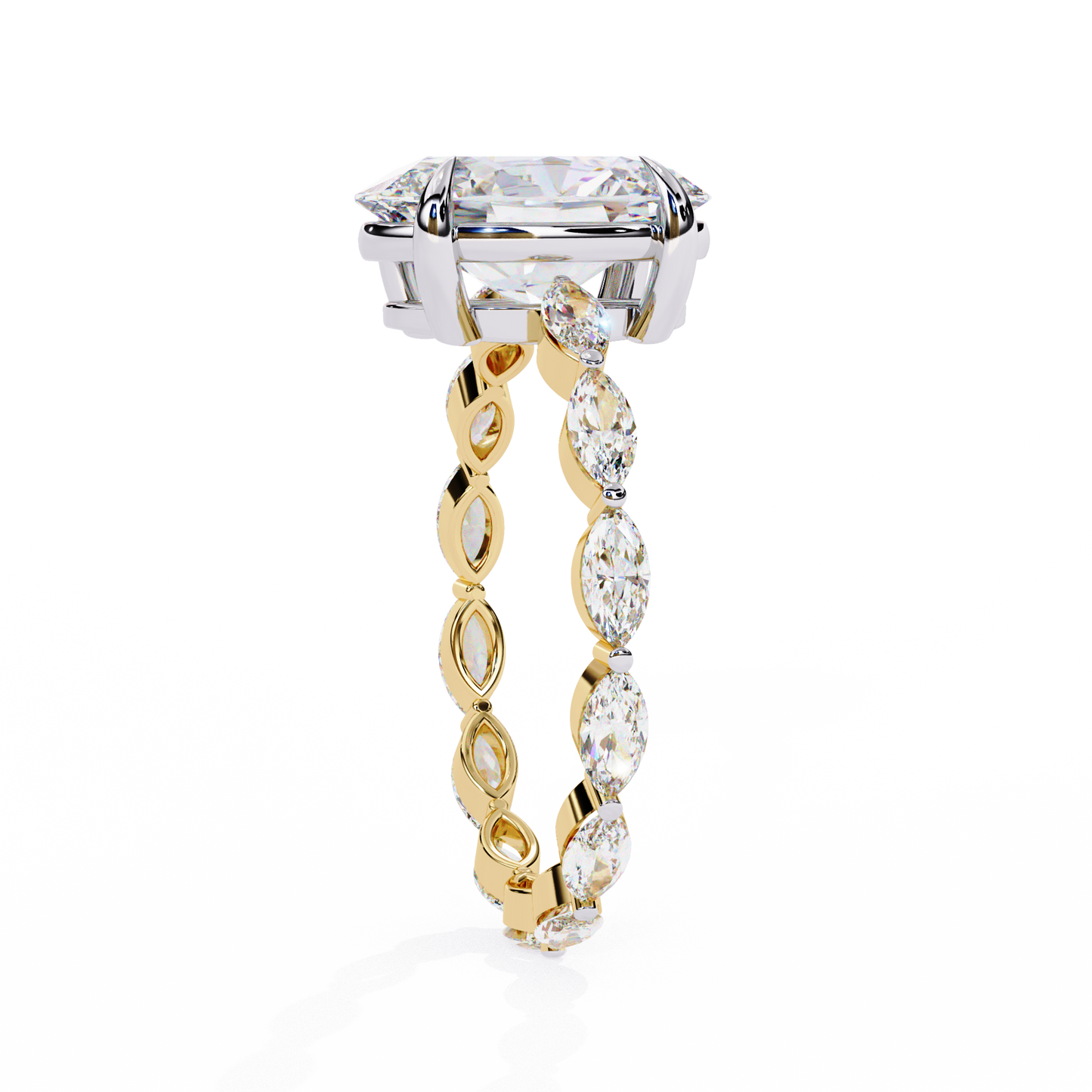 elysian marquise oval lab grown diamond ring