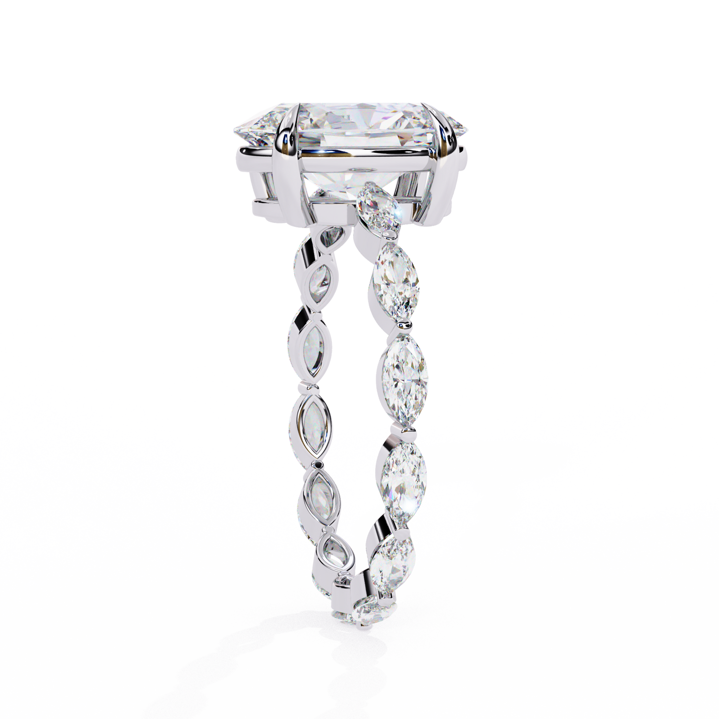 elysian marquise oval lab grown diamond ring