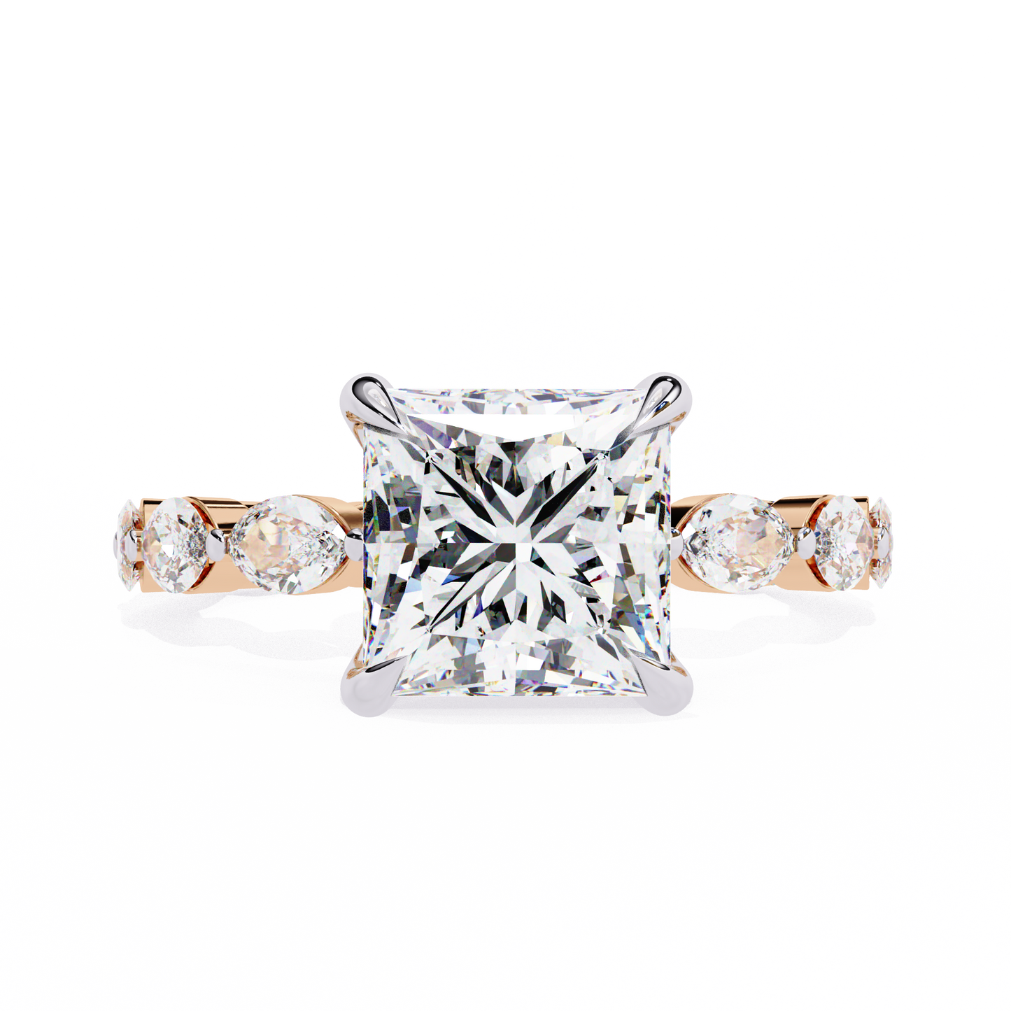 regal marquise princess lab grown diamond ring