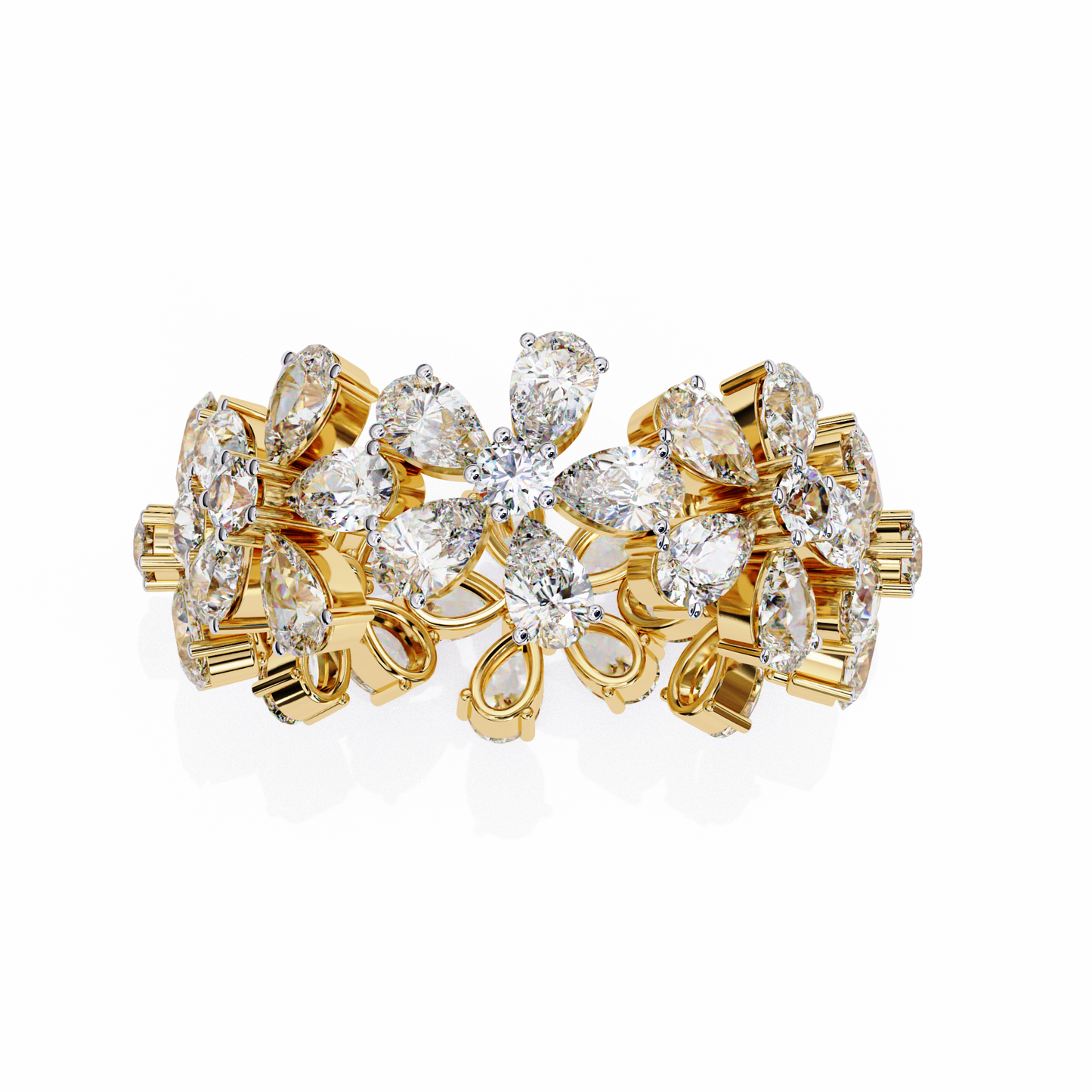 fleur royale lab grown diamond cocktail ring