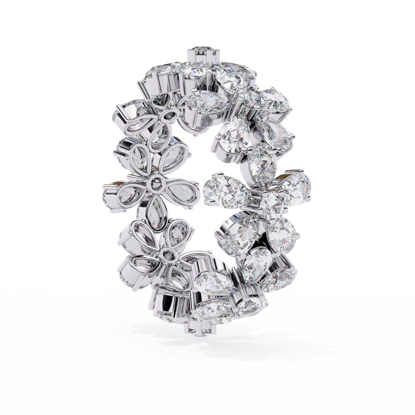 fleur royale lab grown diamond cocktail ring