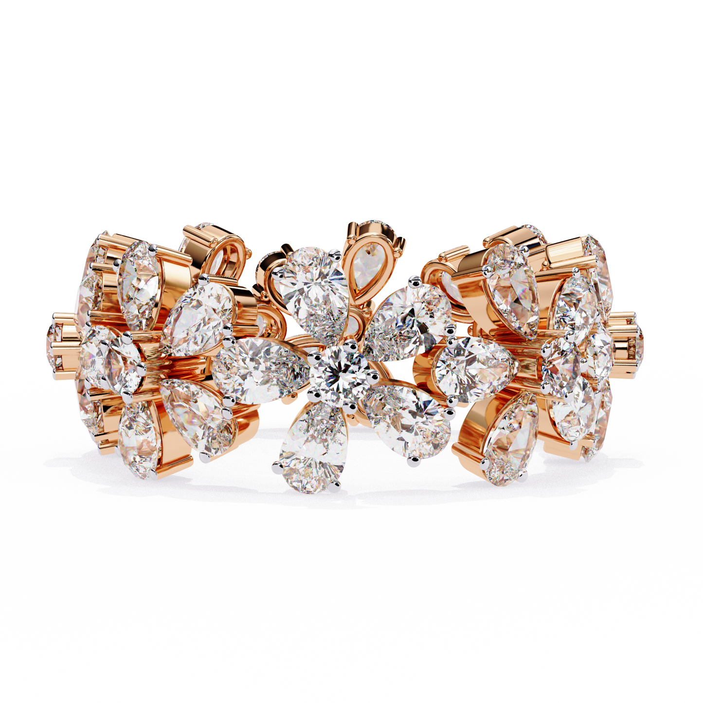 fleur royale lab grown diamond cocktail ring