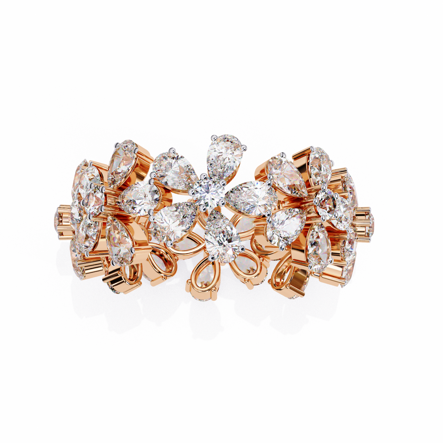 fleur royale lab grown diamond cocktail ring