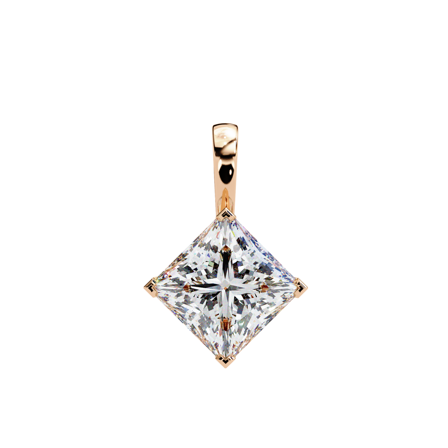 nova princess lab-grown diamond pendant