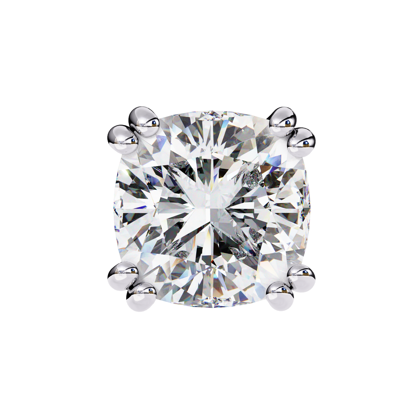 blush trillion lab grown diamond studs