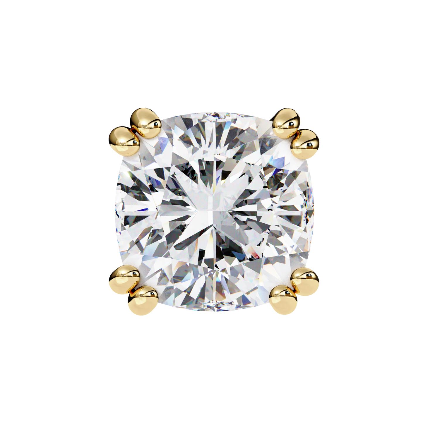 blush trillion lab grown diamond studs