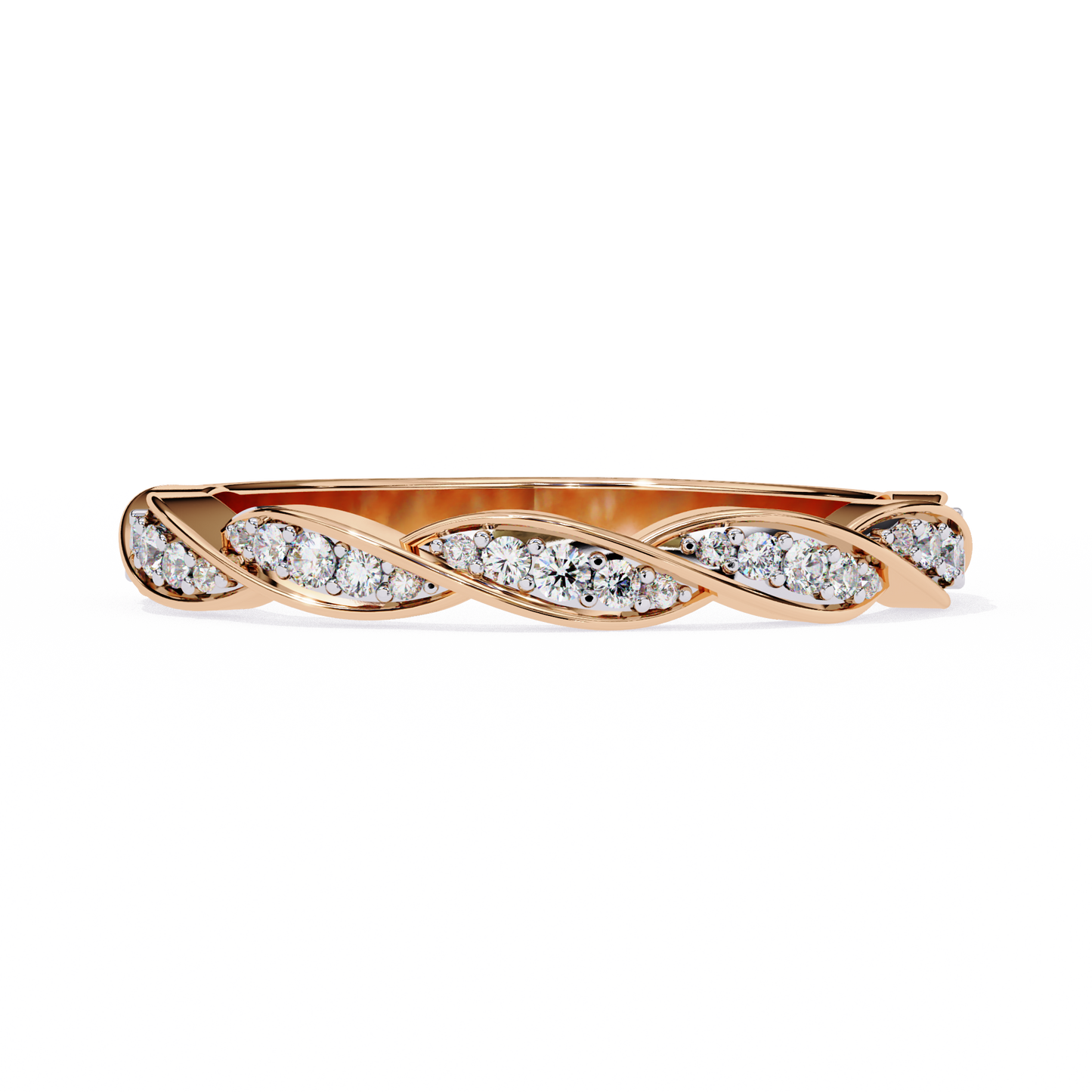 eternal twist lab grown diamond ring