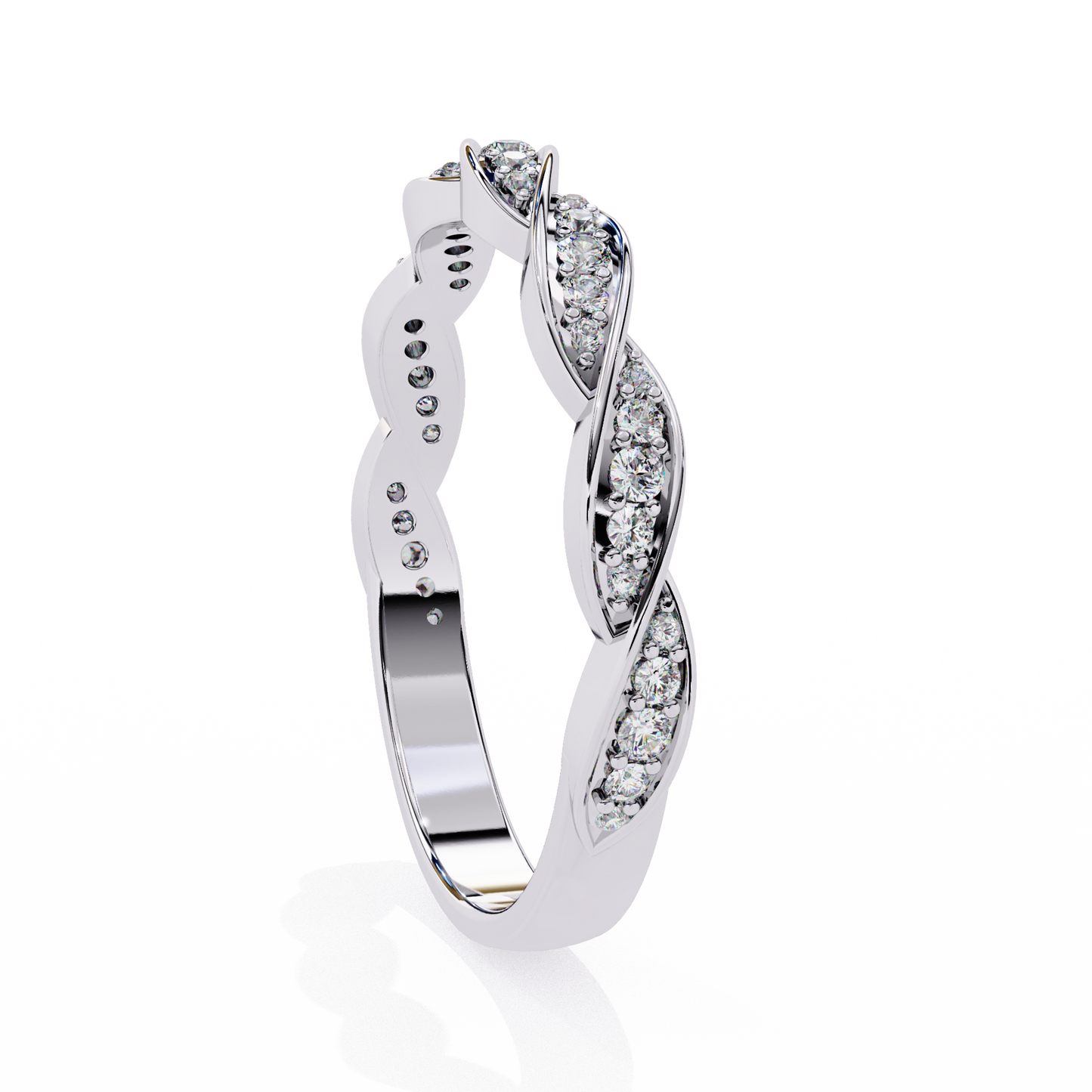 eternal twist lab grown diamond ring