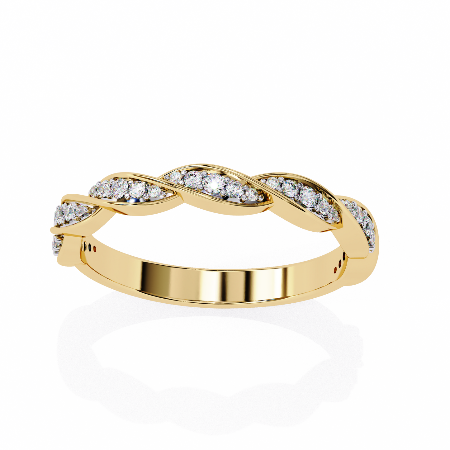 eternal twist lab grown diamond ring