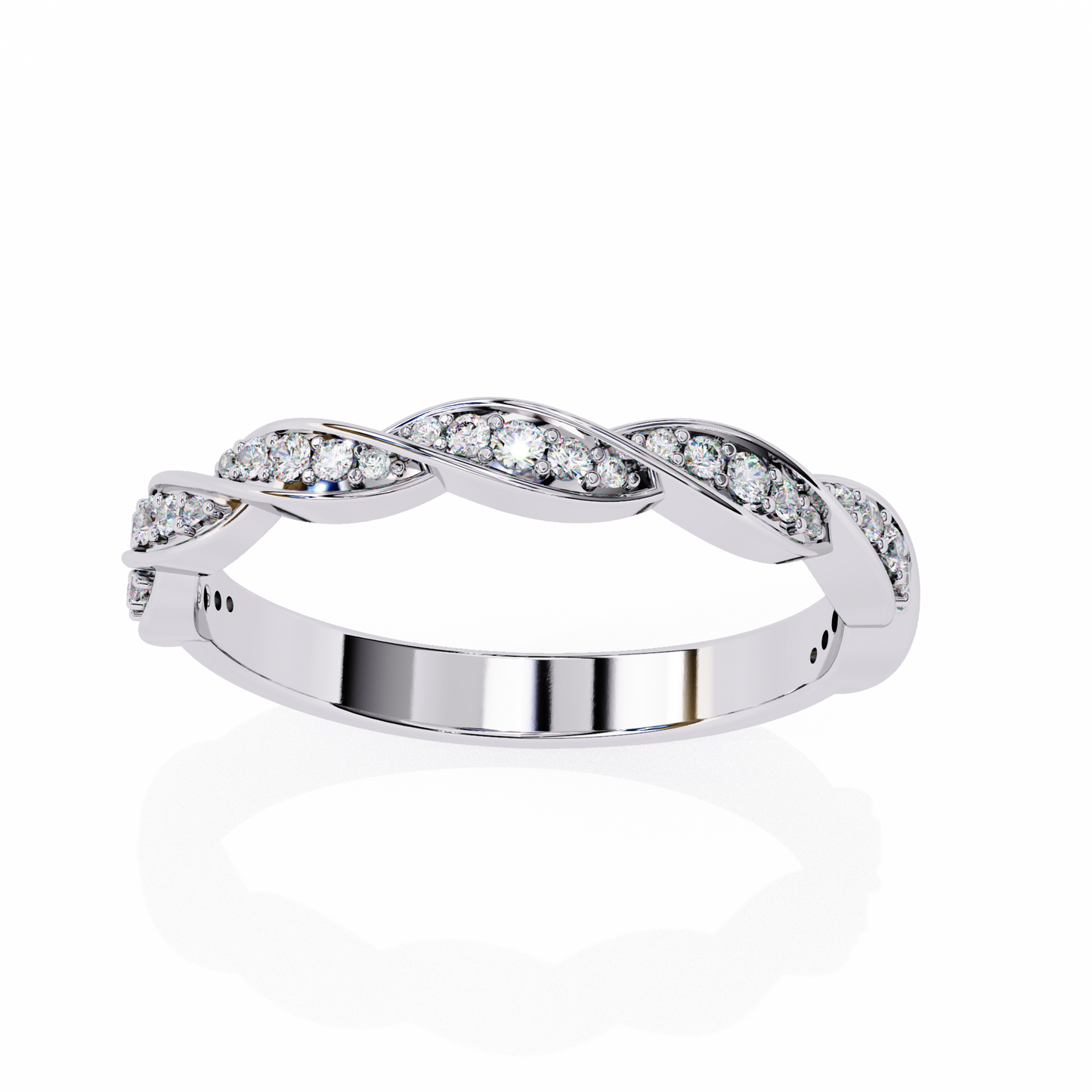 eternal twist lab grown diamond ring