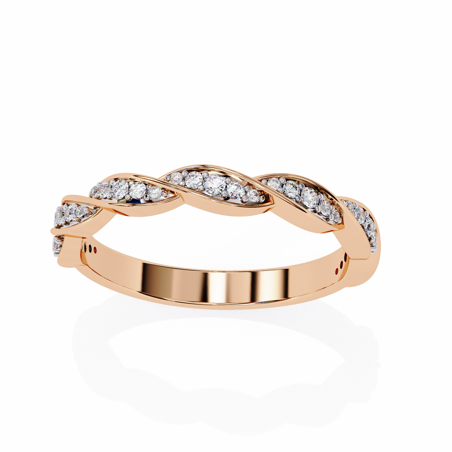 eternal twist lab grown diamond ring