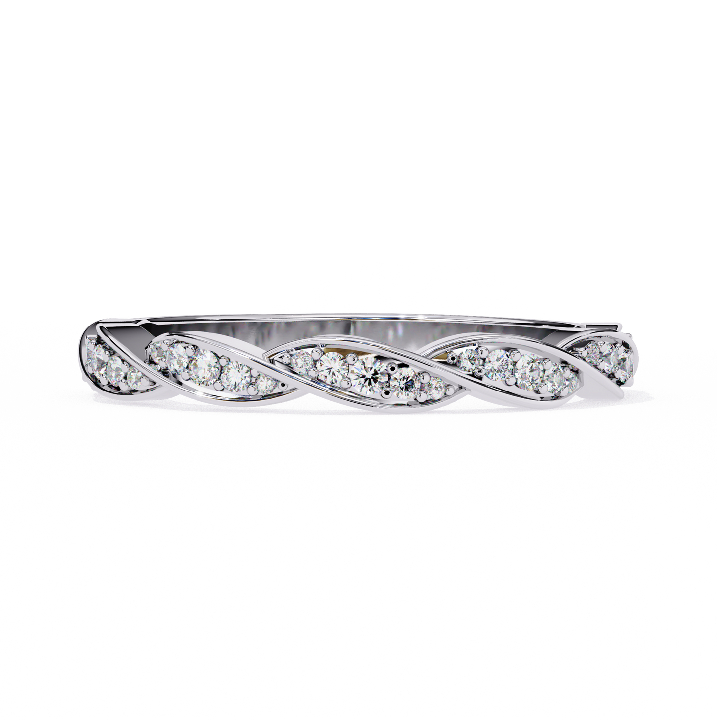 eternal twist lab grown diamond ring