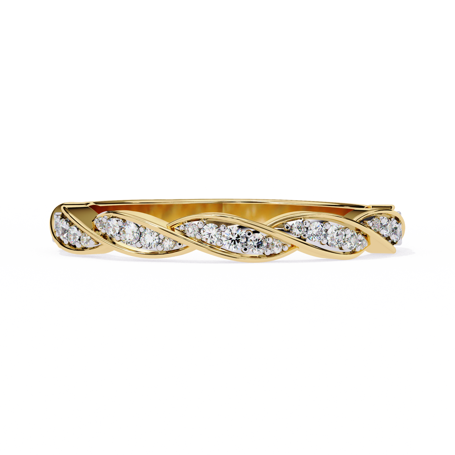 eternal twist lab grown diamond ring