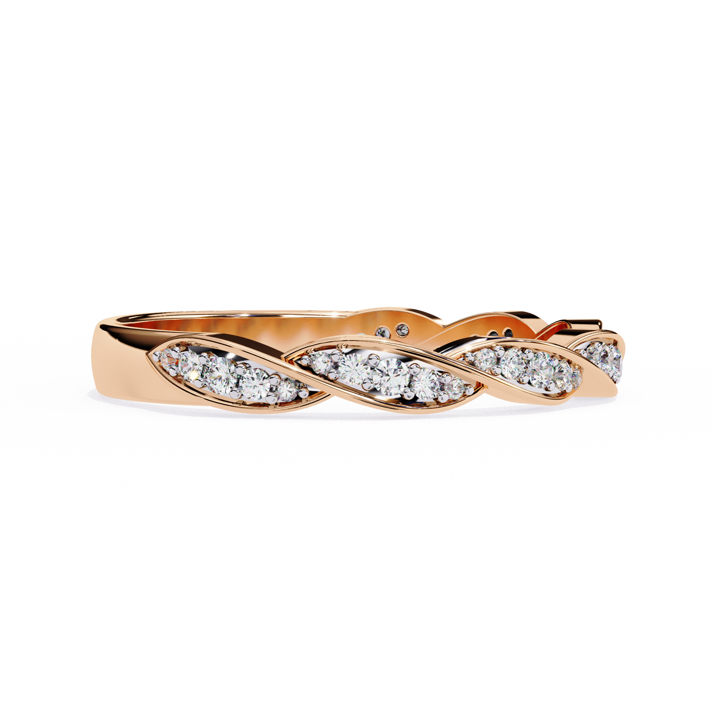 eternal twist lab grown diamond ring