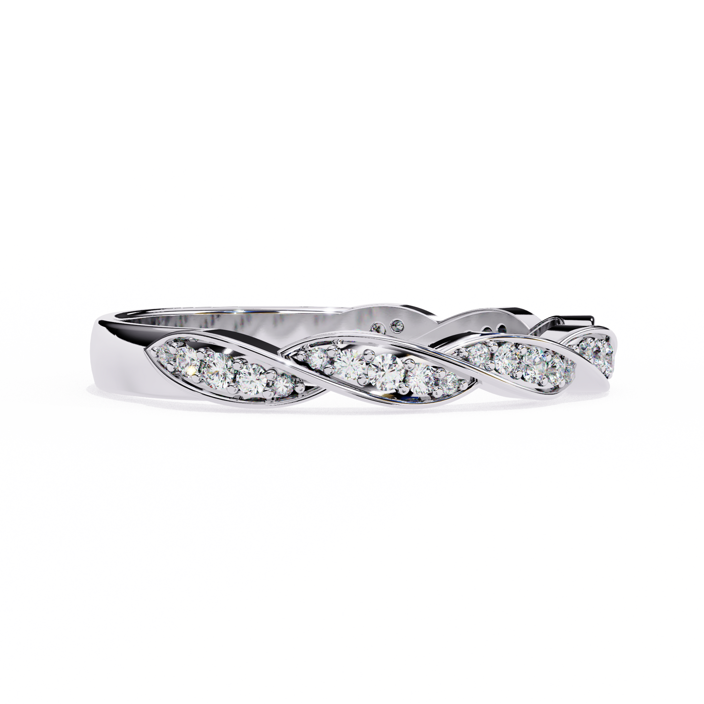 eternal twist lab grown diamond ring