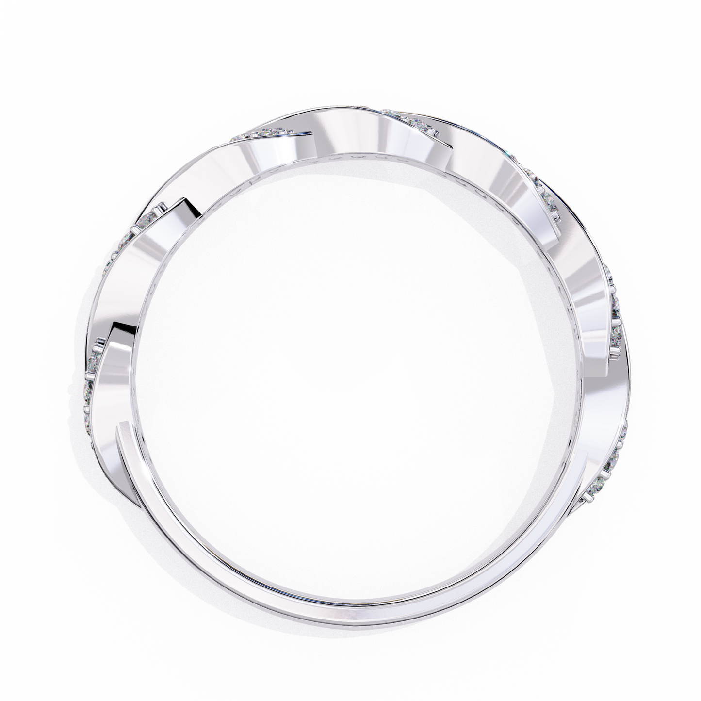 eternal twist lab grown diamond ring