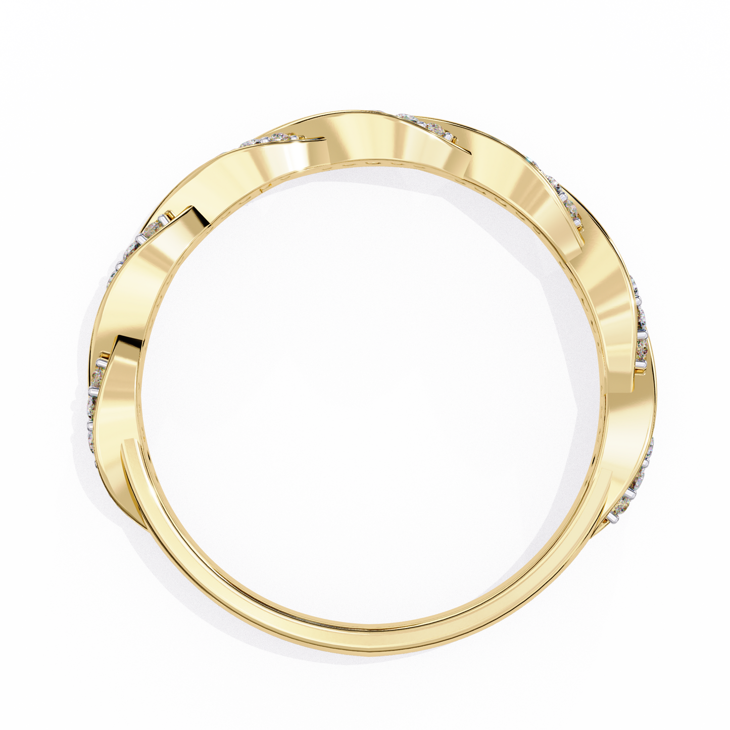eternal twist lab grown diamond ring