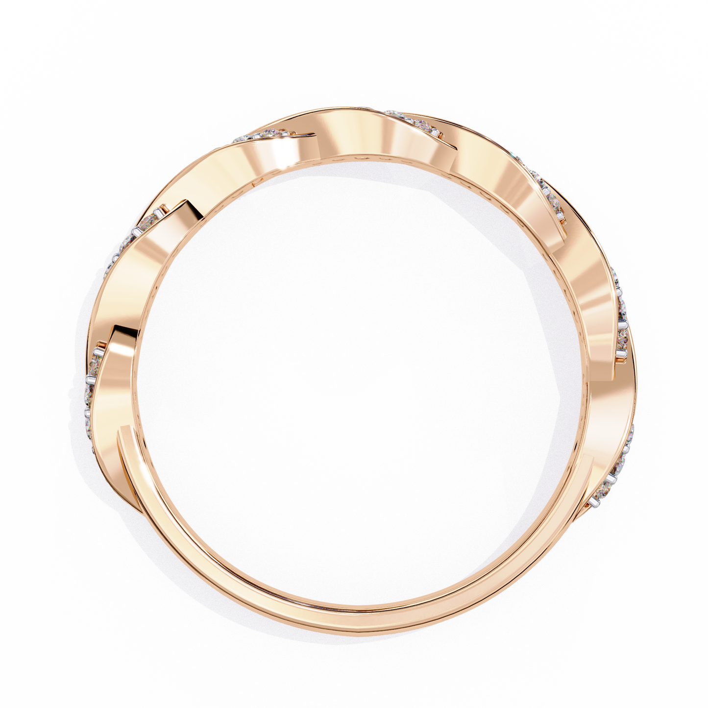 eternal twist lab grown diamond ring