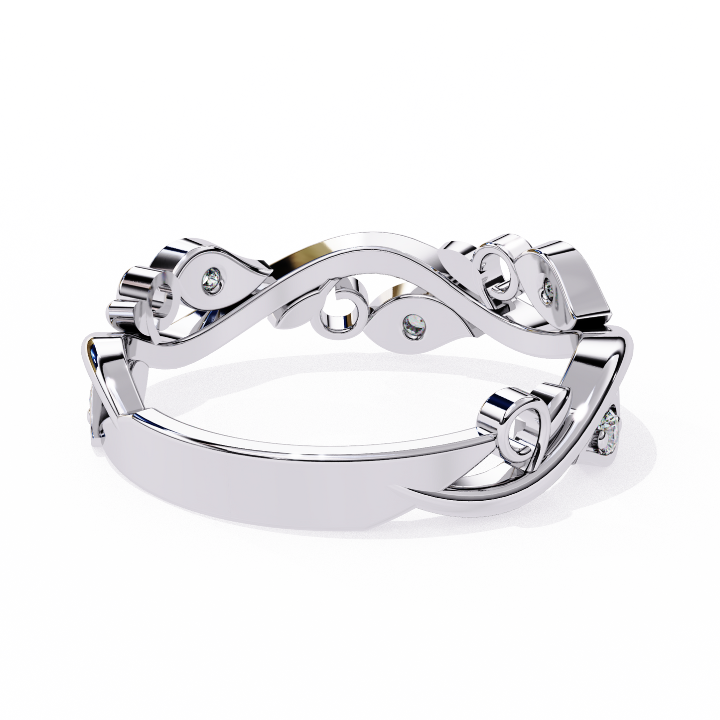 enchanted vine lab grown diamond ring