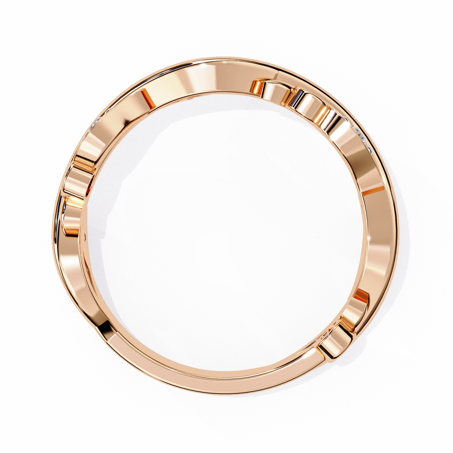 enchanted vine lab grown diamond ring