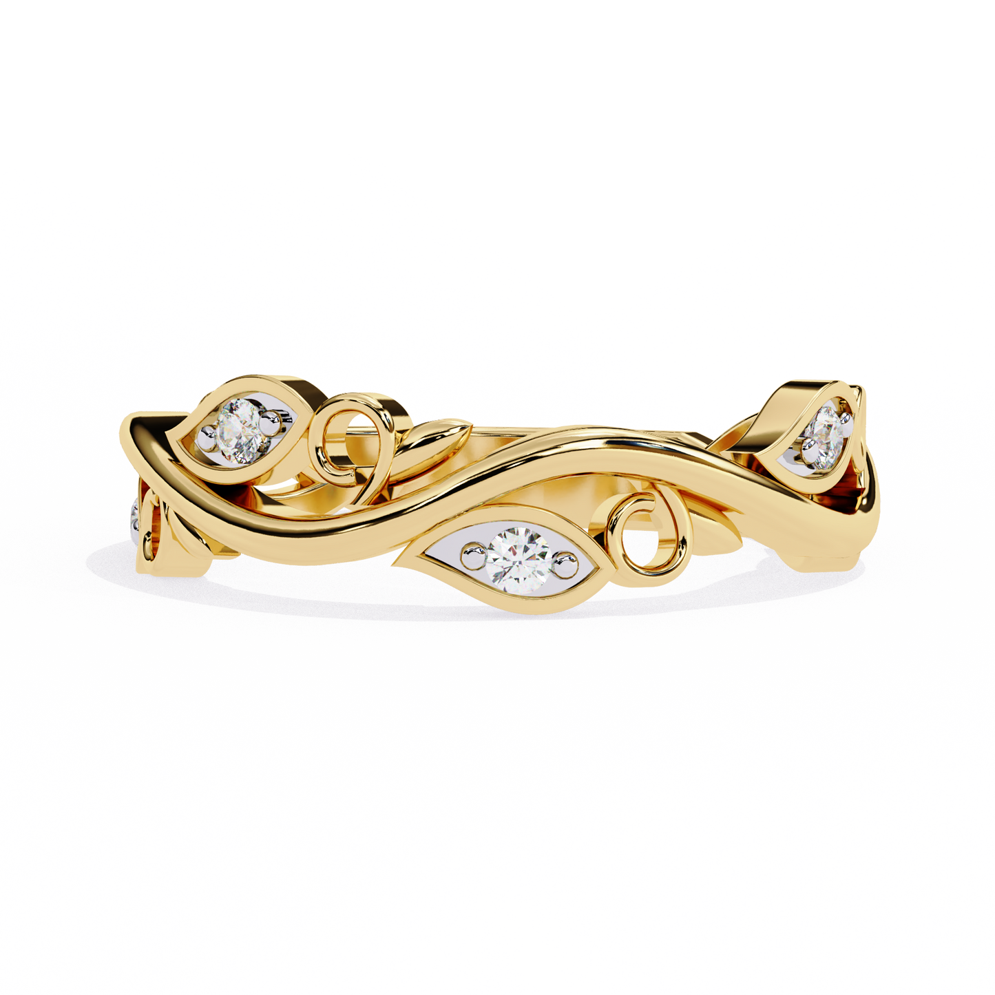 enchanted vine lab grown diamond ring