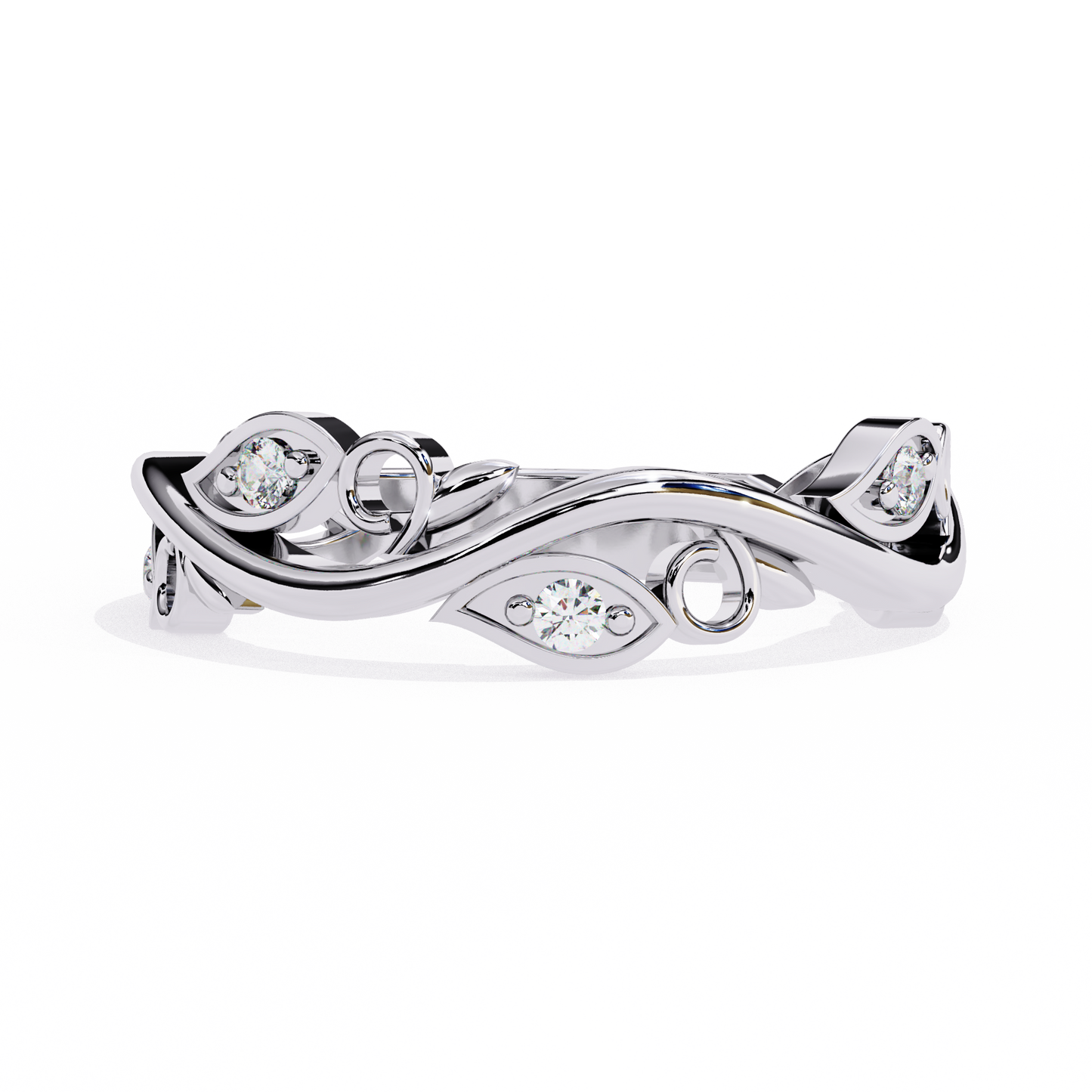 enchanted vine lab grown diamond ring