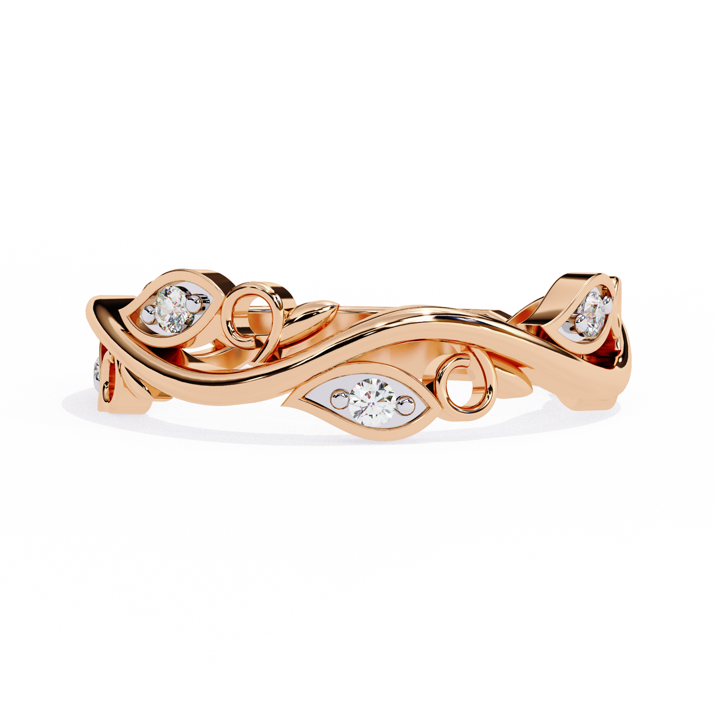 enchanted vine lab grown diamond ring