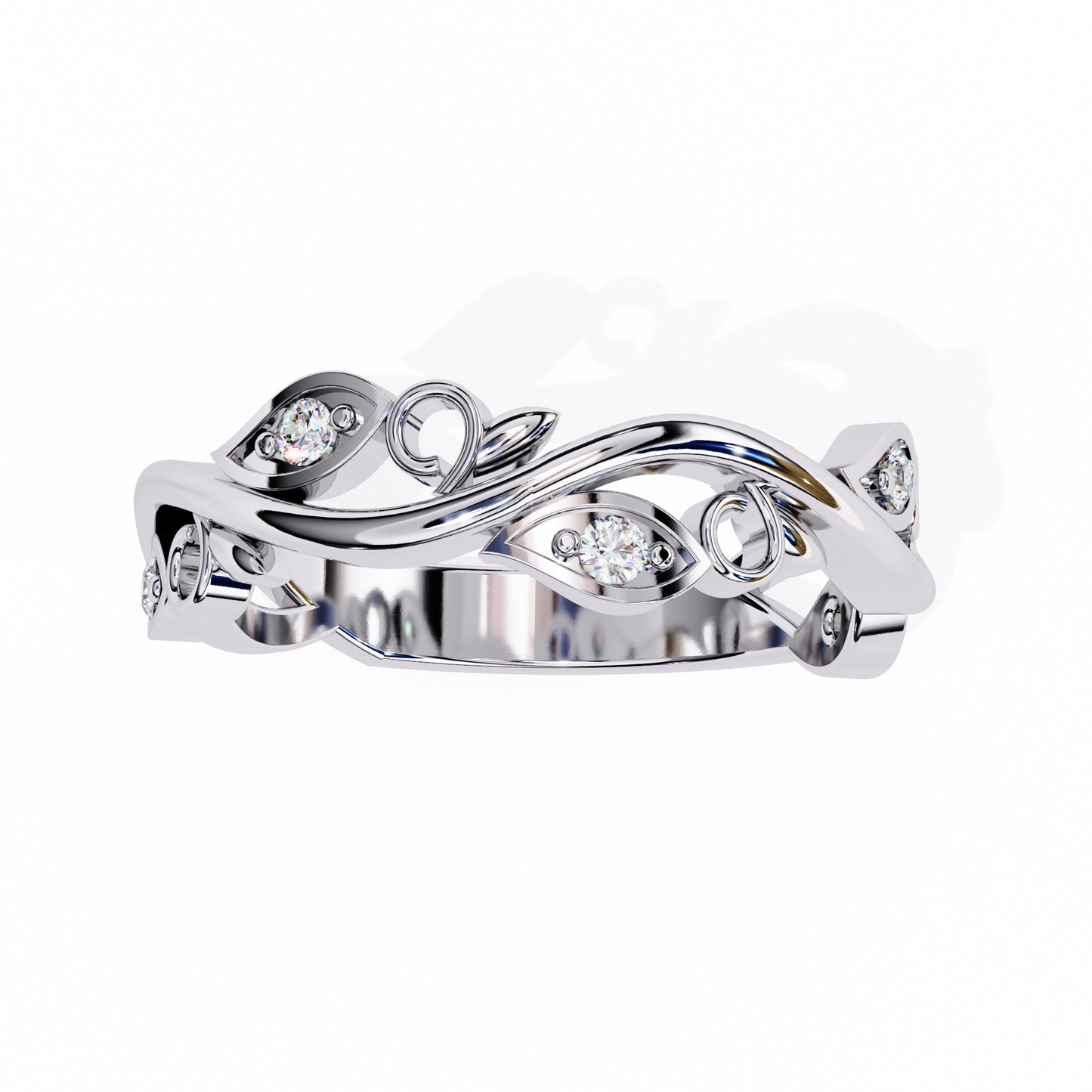 enchanted vine lab grown diamond ring