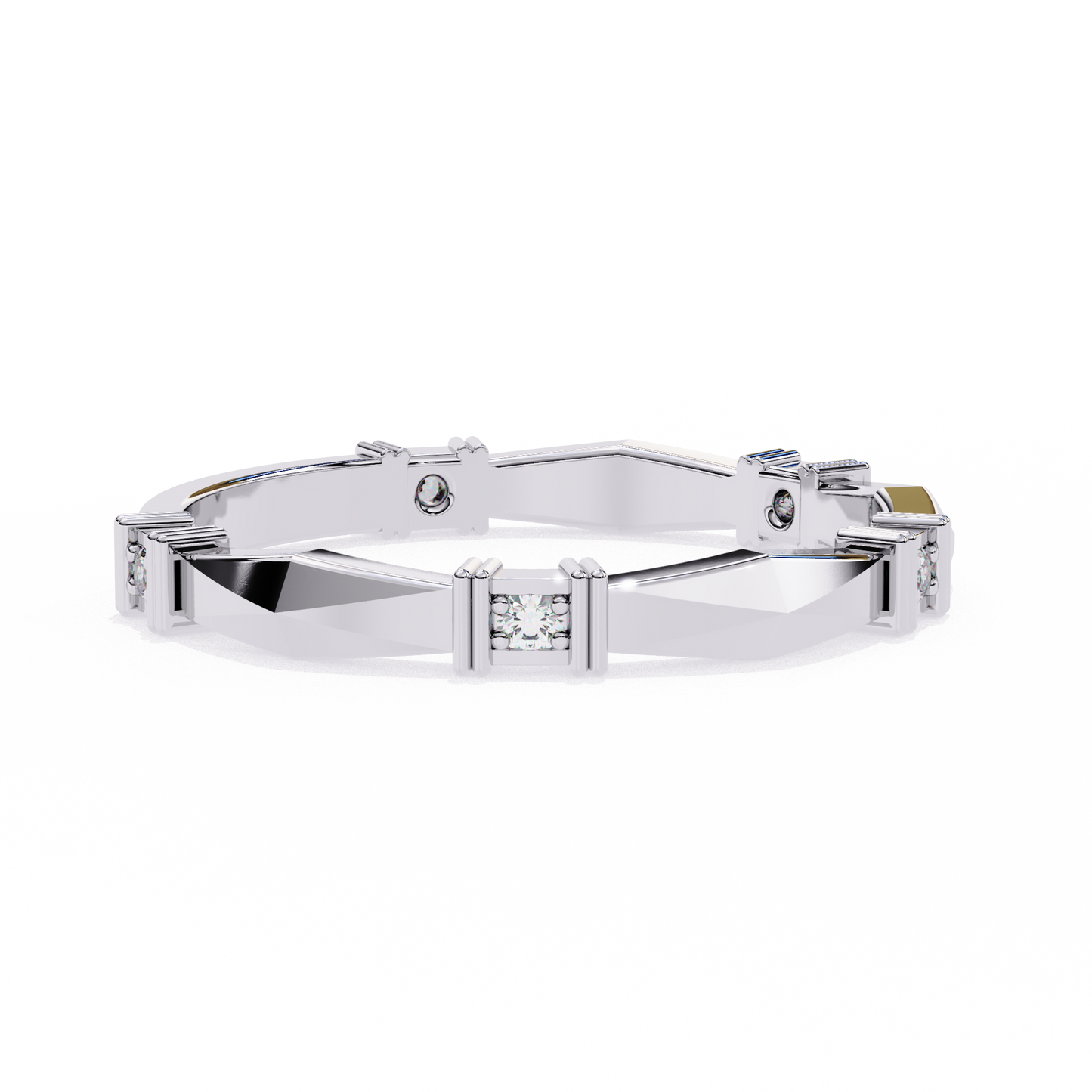 artisan crest lab grown diamond ring