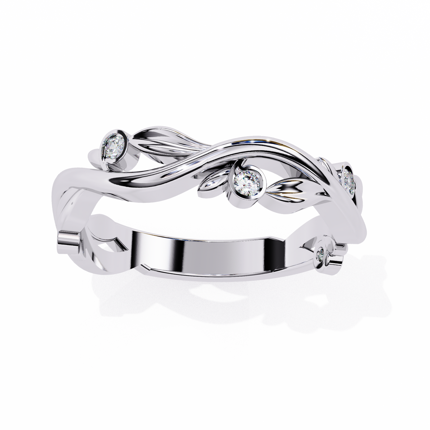 whispering willow lab grown diamond ring