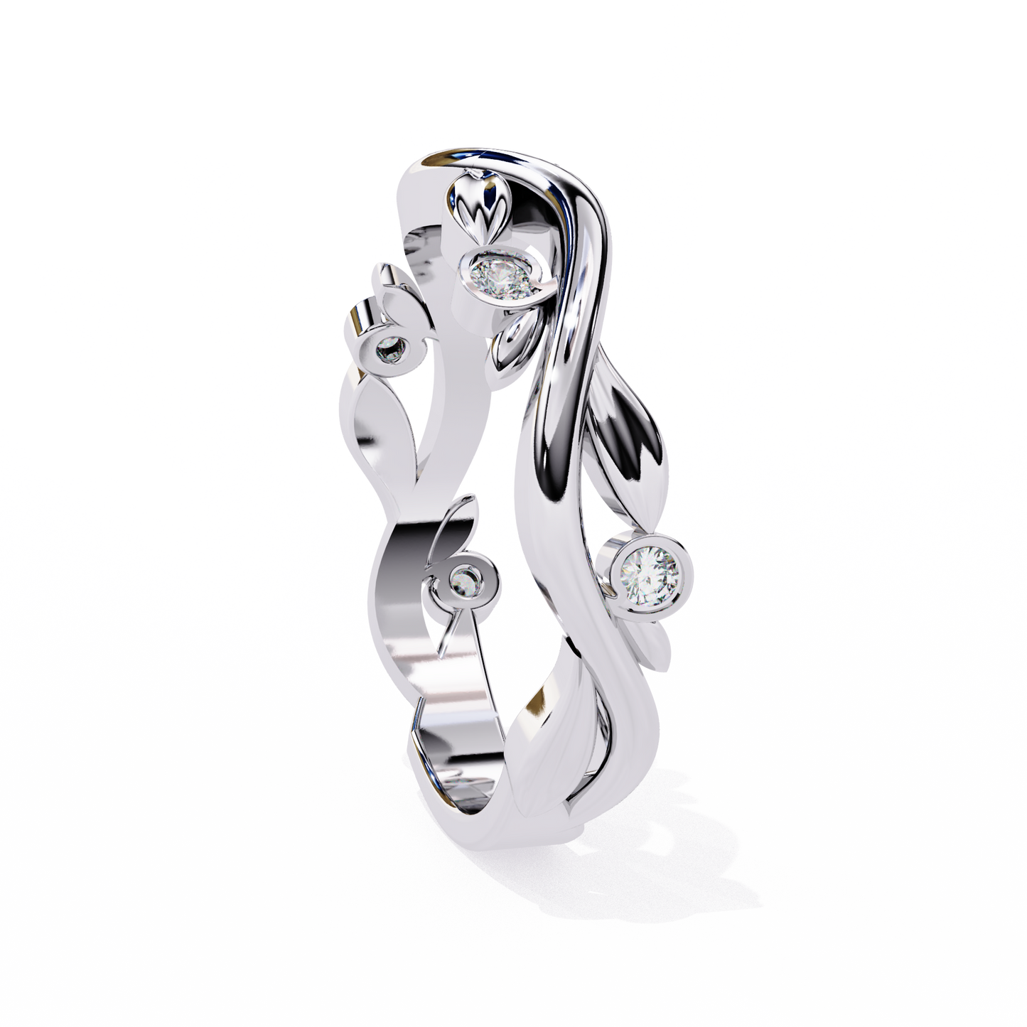 whispering willow lab grown diamond ring