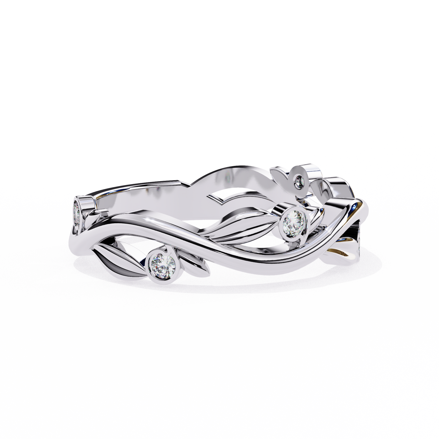 whispering willow lab grown diamond ring