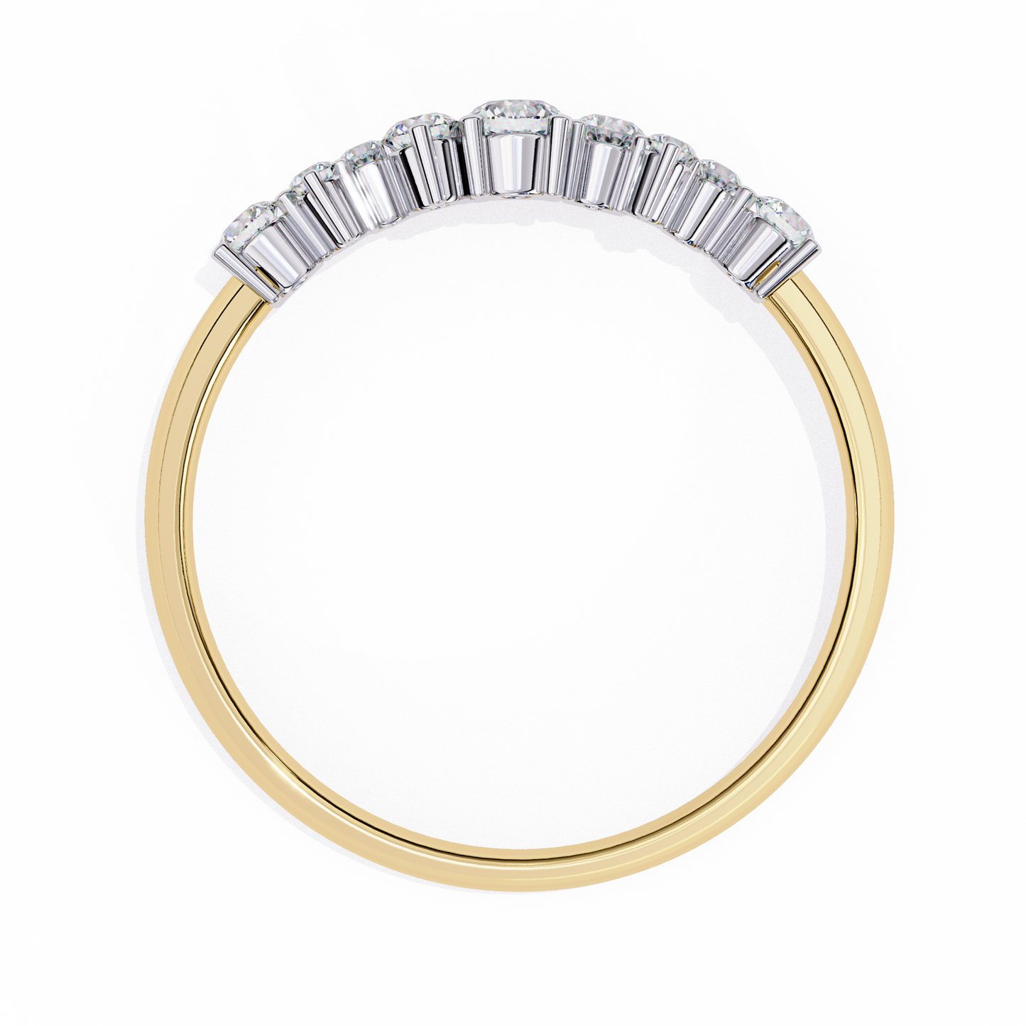 starlit cluster lab grown diamond ring