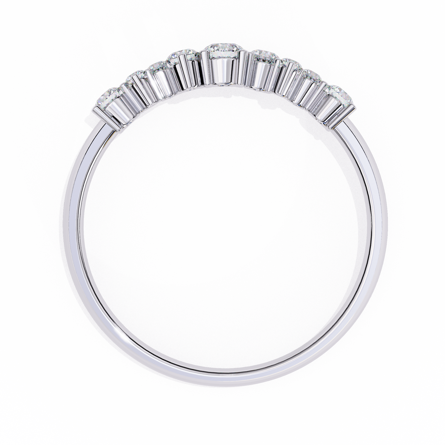 starlit cluster lab grown diamond ring