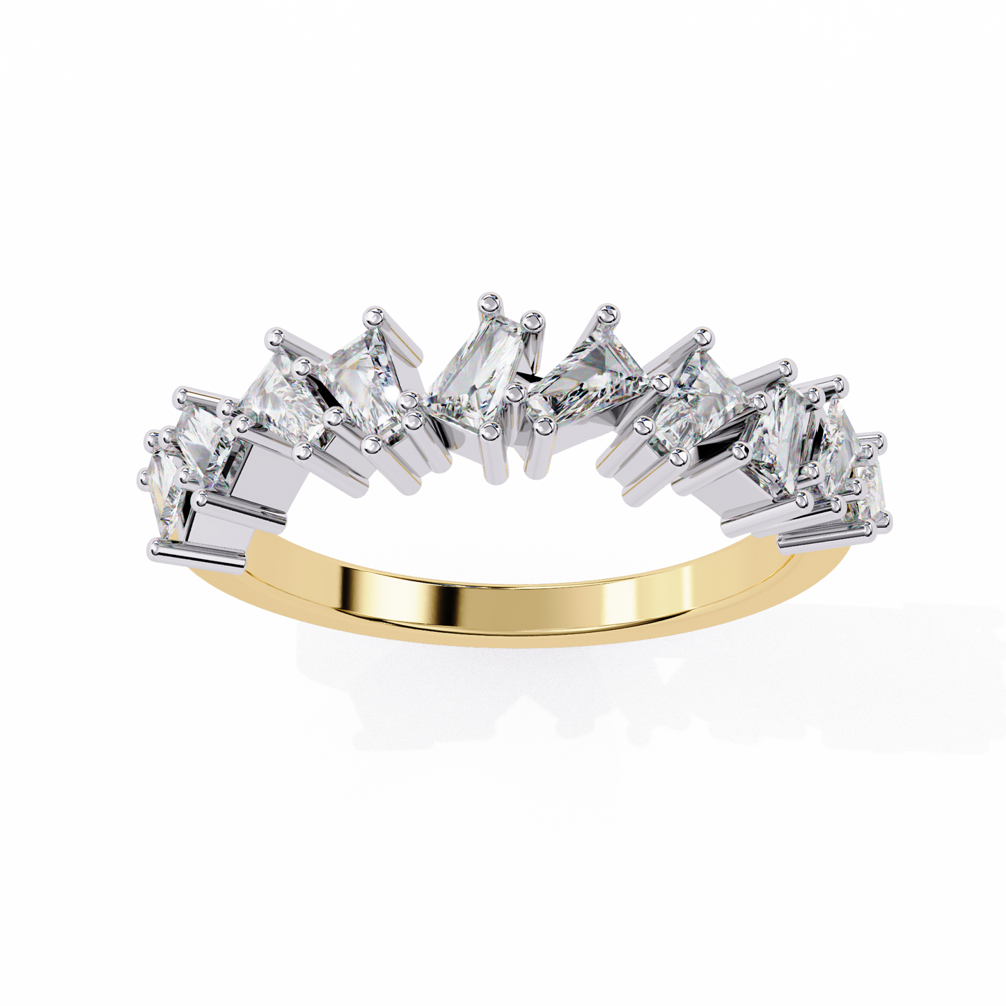 prism crest lab grown diamond ring