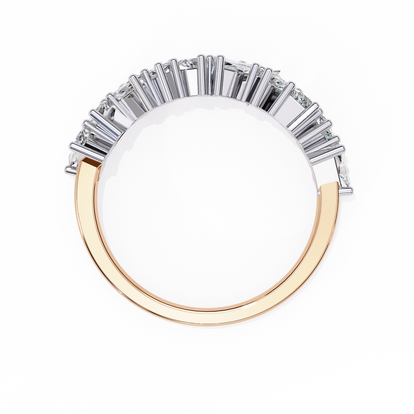 prism crest lab grown diamond ring