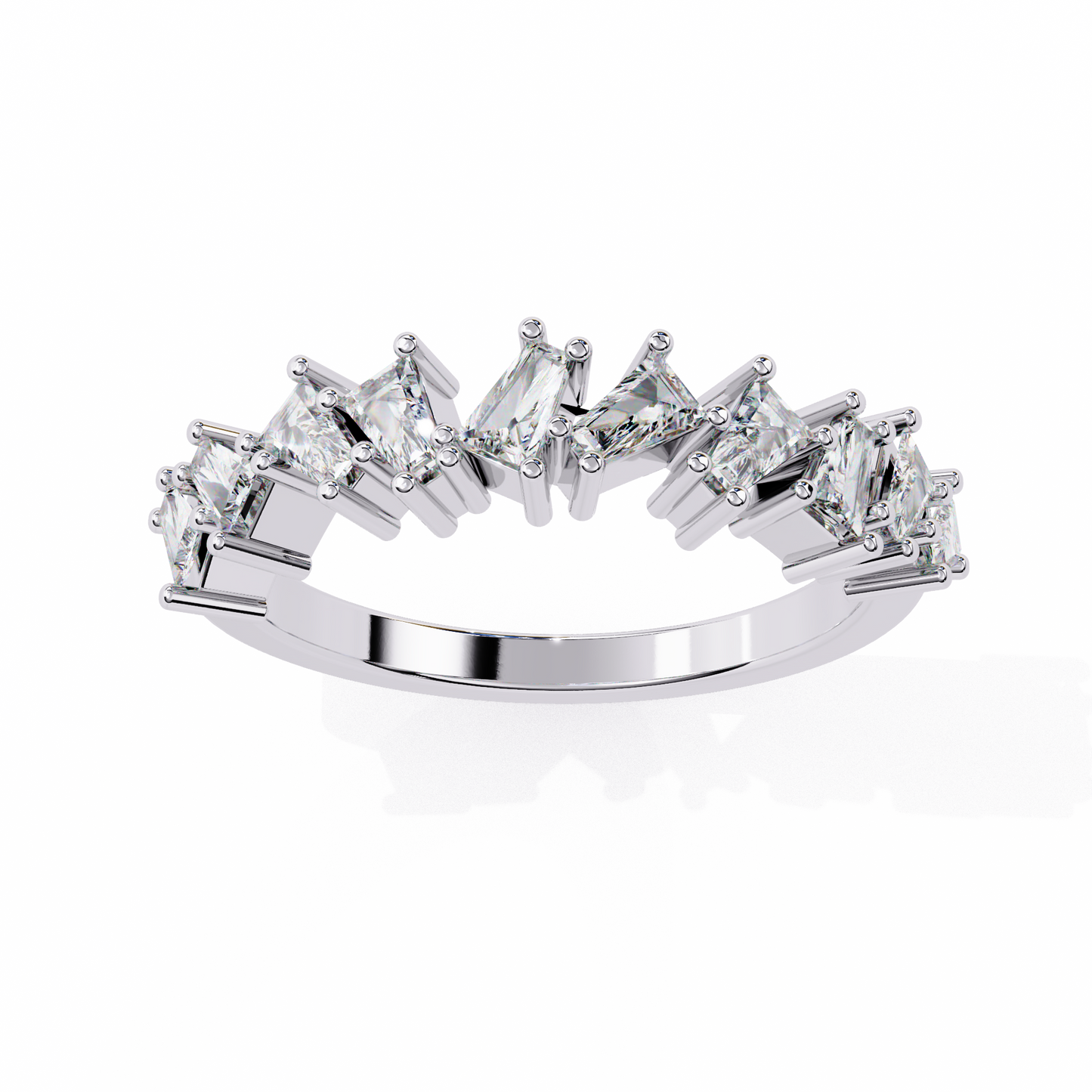 prism crest lab grown diamond ring