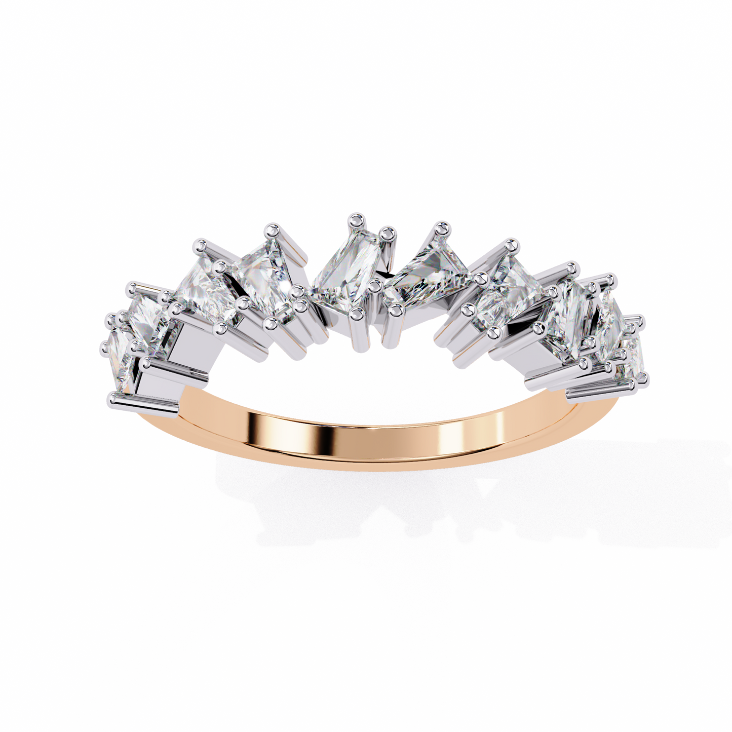prism crest lab grown diamond ring