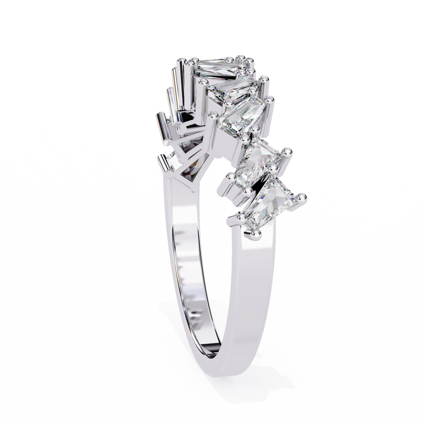 prism crest lab grown diamond ring