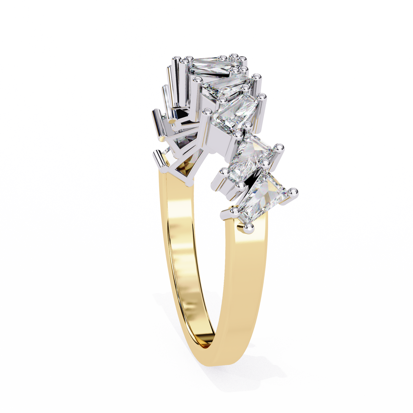 prism crest lab grown diamond ring
