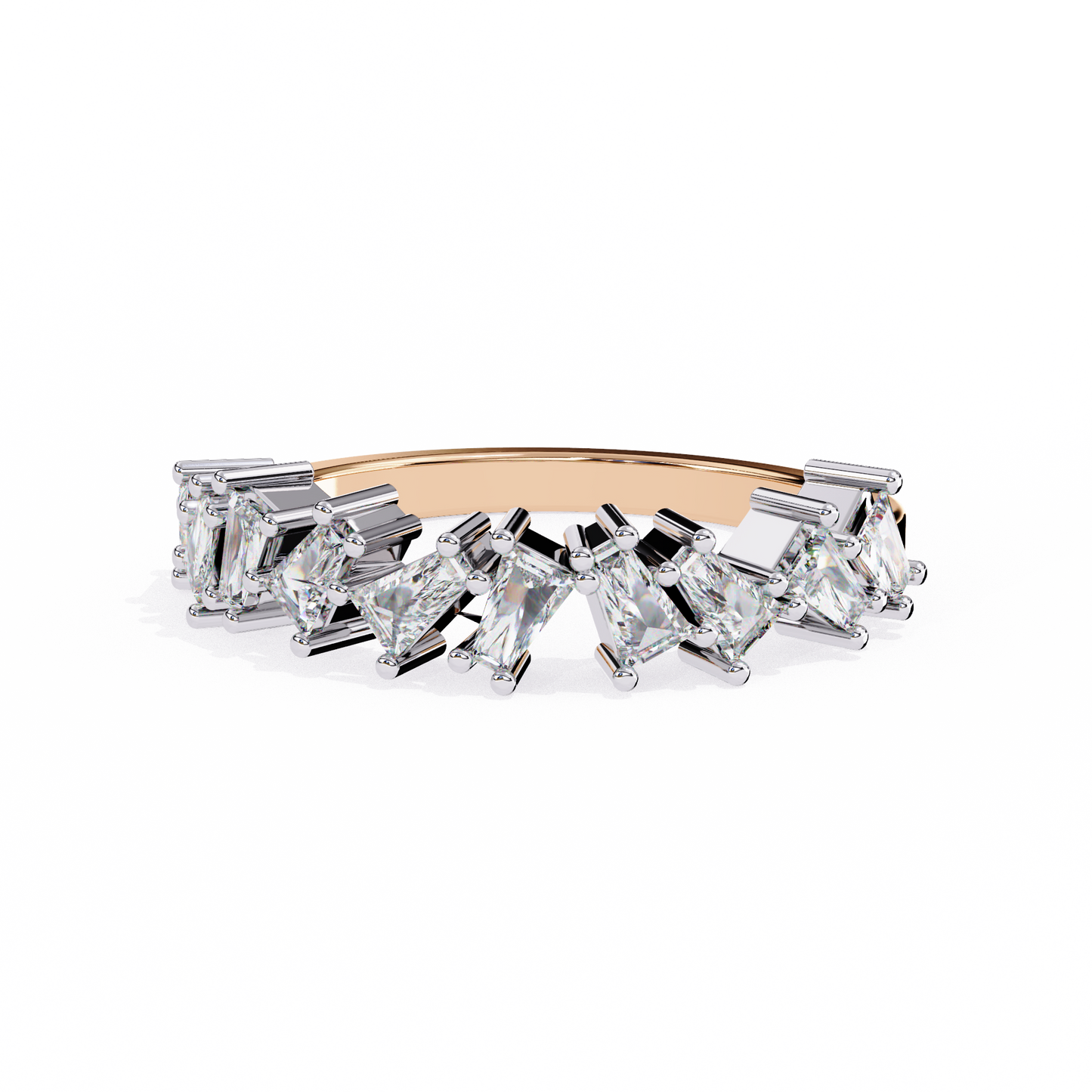 prism crest lab grown diamond ring