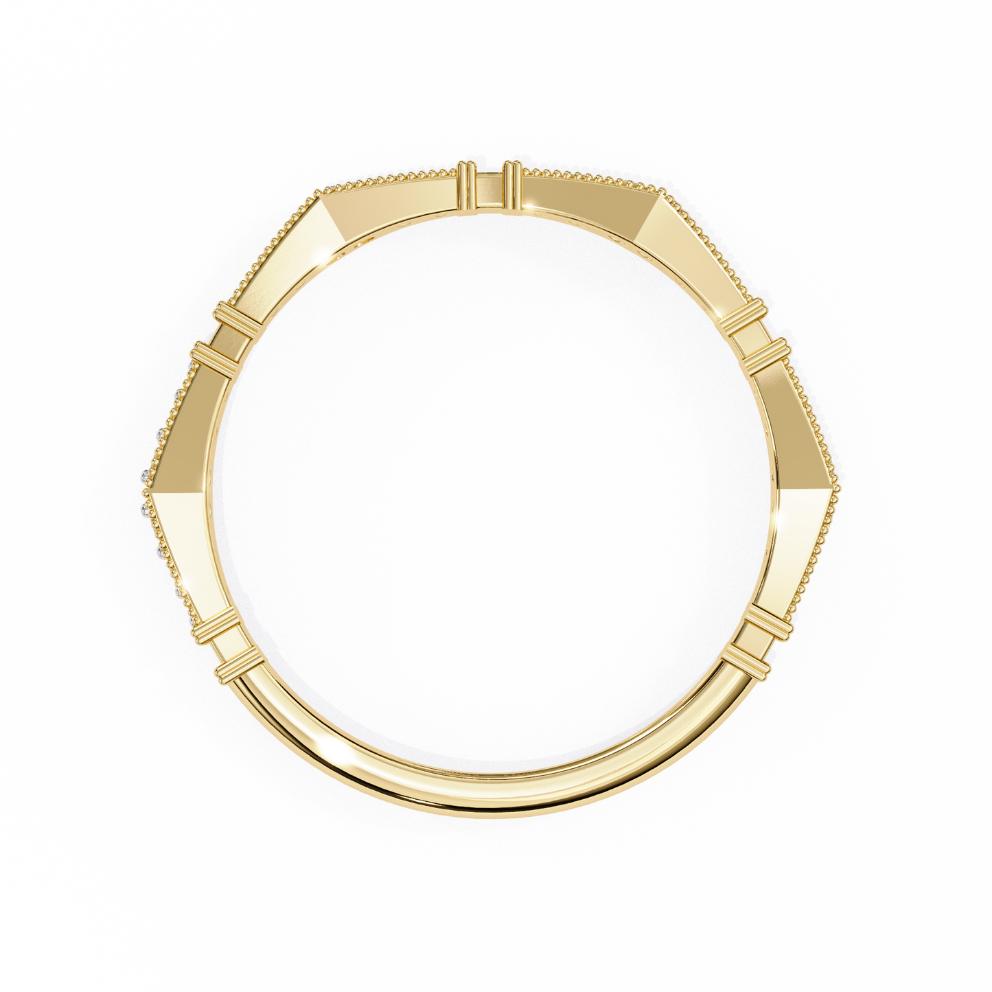 sculpted gleam lab grown diamond ring