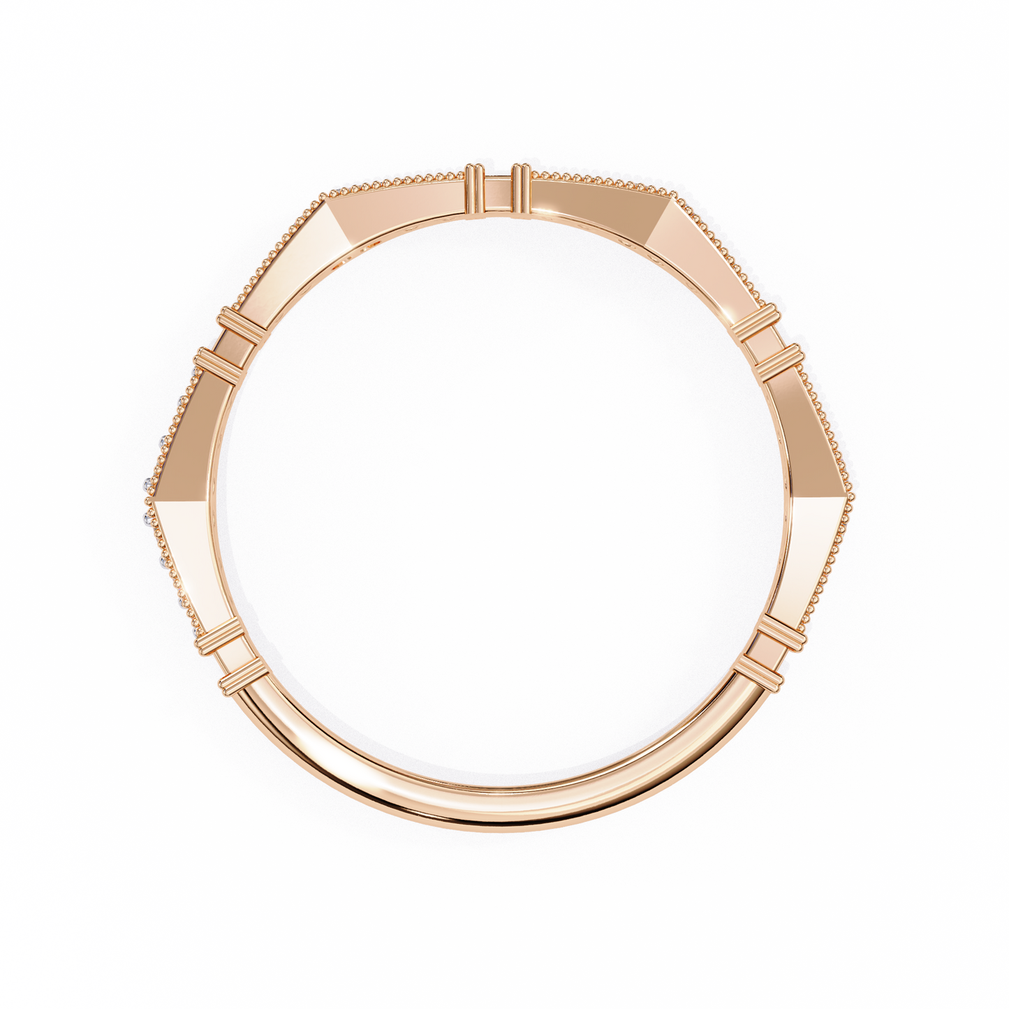sculpted gleam lab grown diamond ring