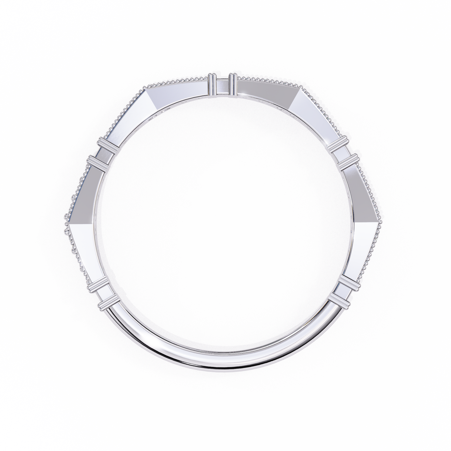 sculpted gleam lab grown diamond ring