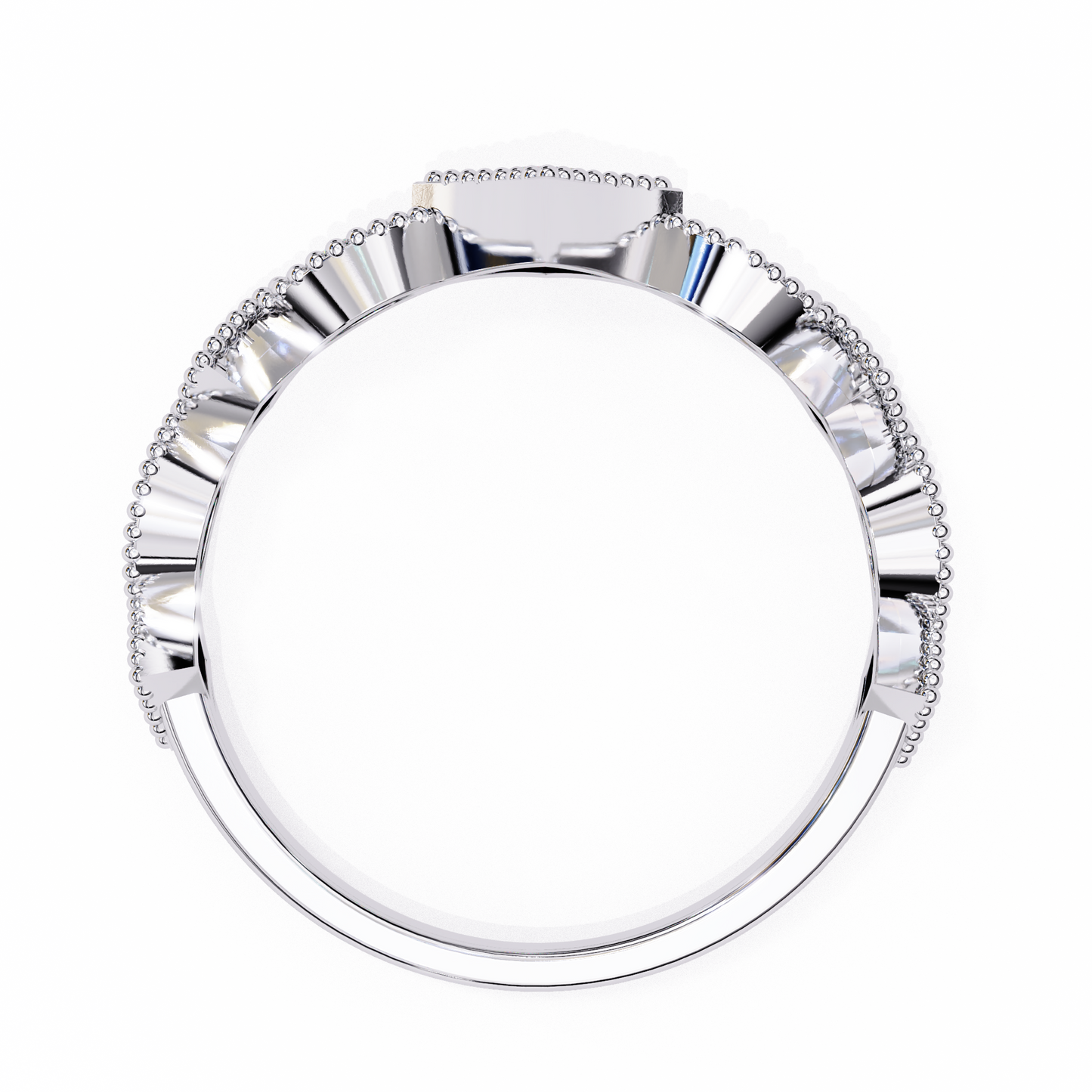 starlit cluster lab grown diamond ring