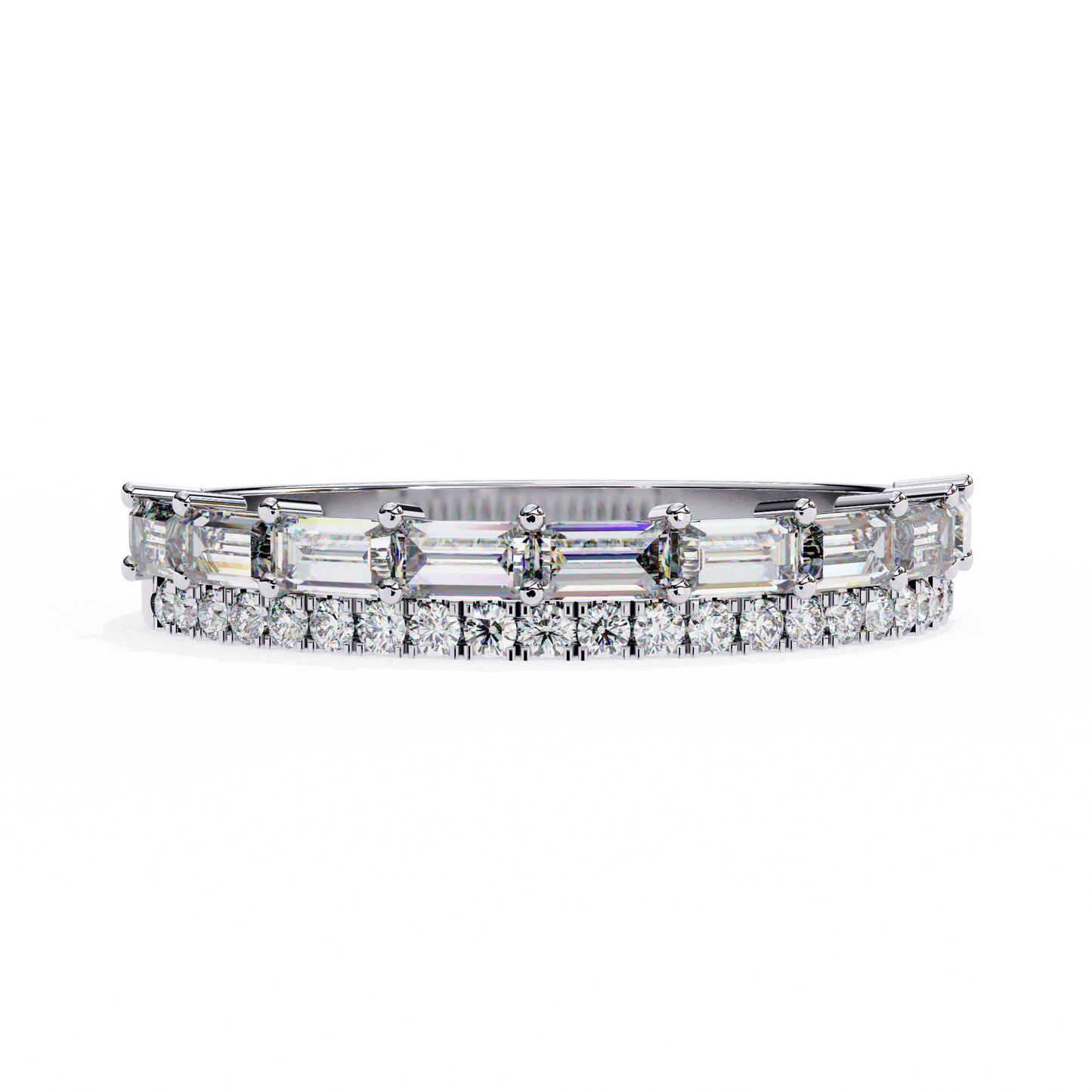 duo brilliance lab grown diamond ring